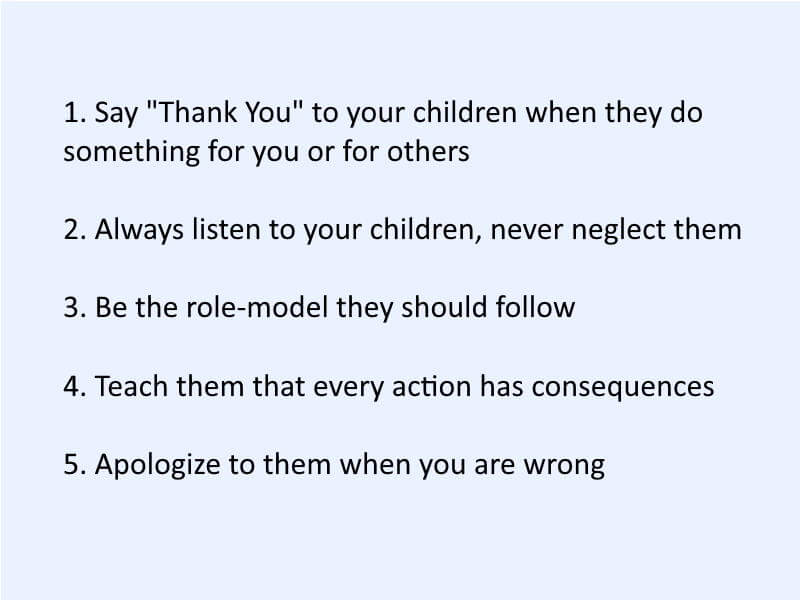 How To Behave Towards Children